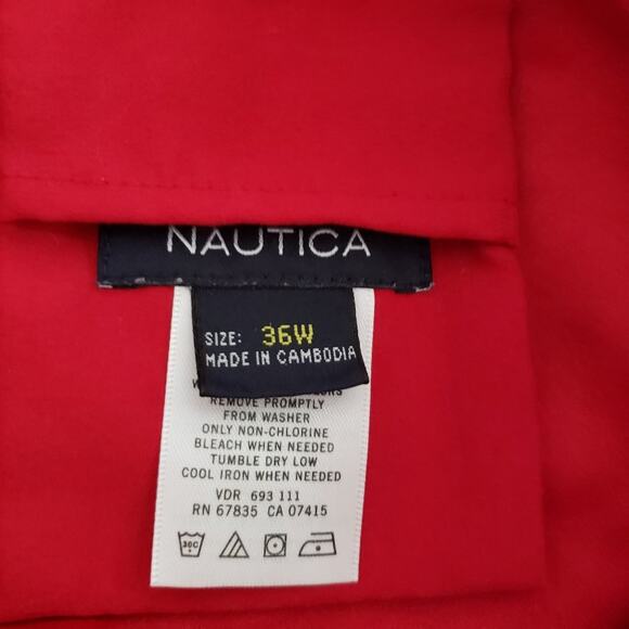 Nautica Men's Red Swim Trunks 36W - Picture 7 of 8